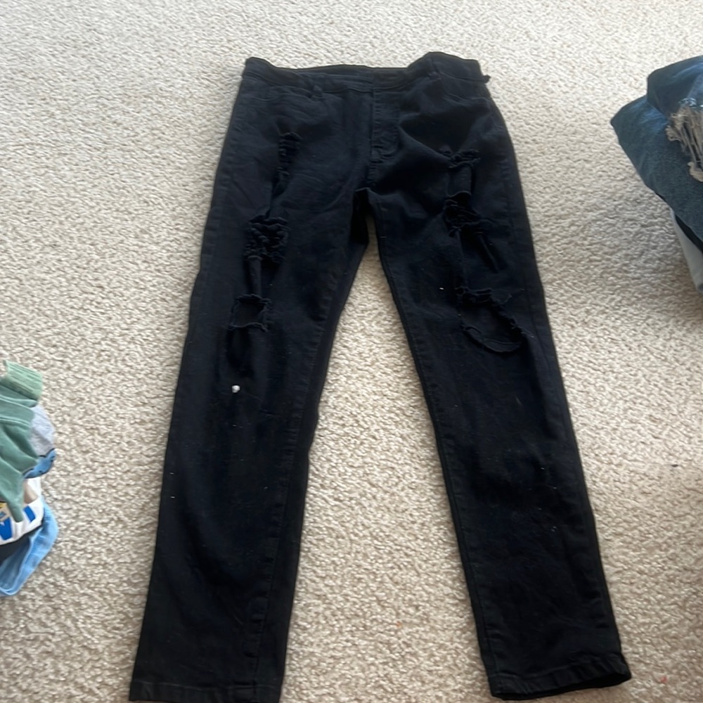 Shein black skinny jeans
